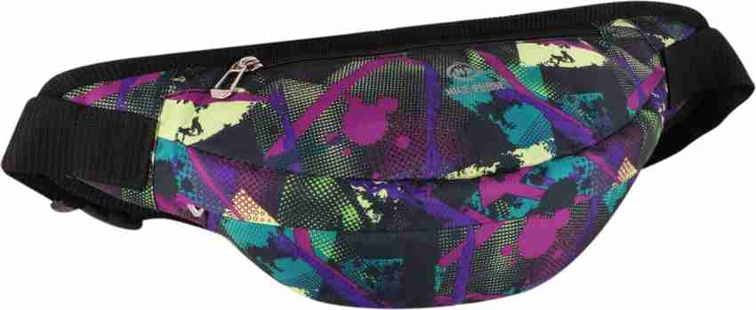 Nice Purse Designer 3 Zip Fancy travel waist bag dark multicolor barfi cut13 Waist bag Multicolor Price in India Flipkart