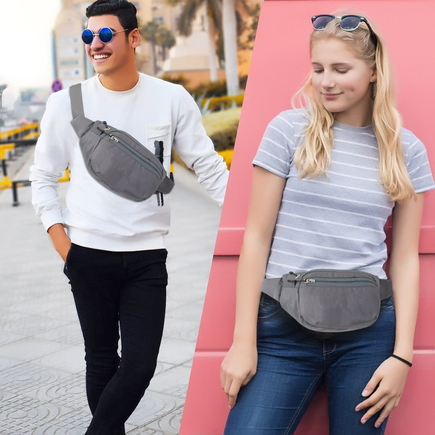 Fanny pack for passport top