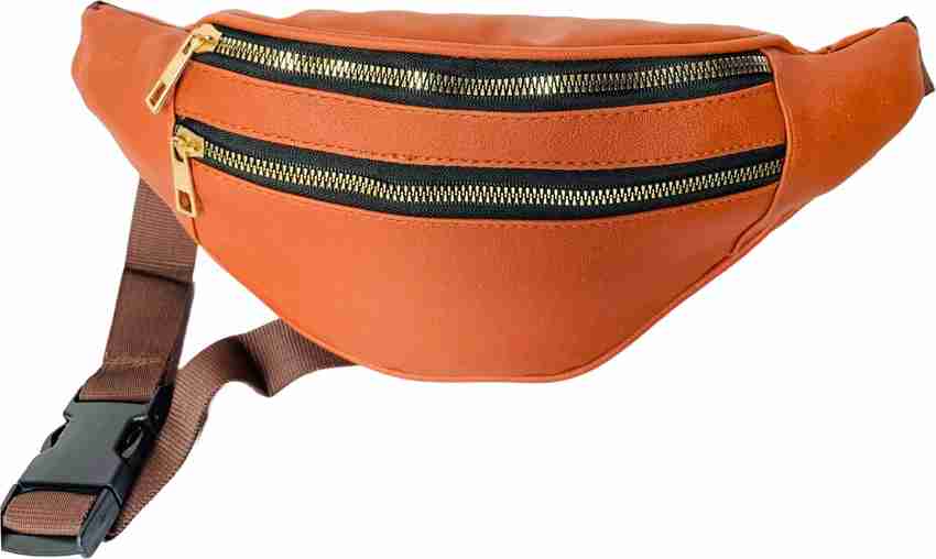 Cult Factory Waist Bag for Women Men Stylish Leather Waist Pouch