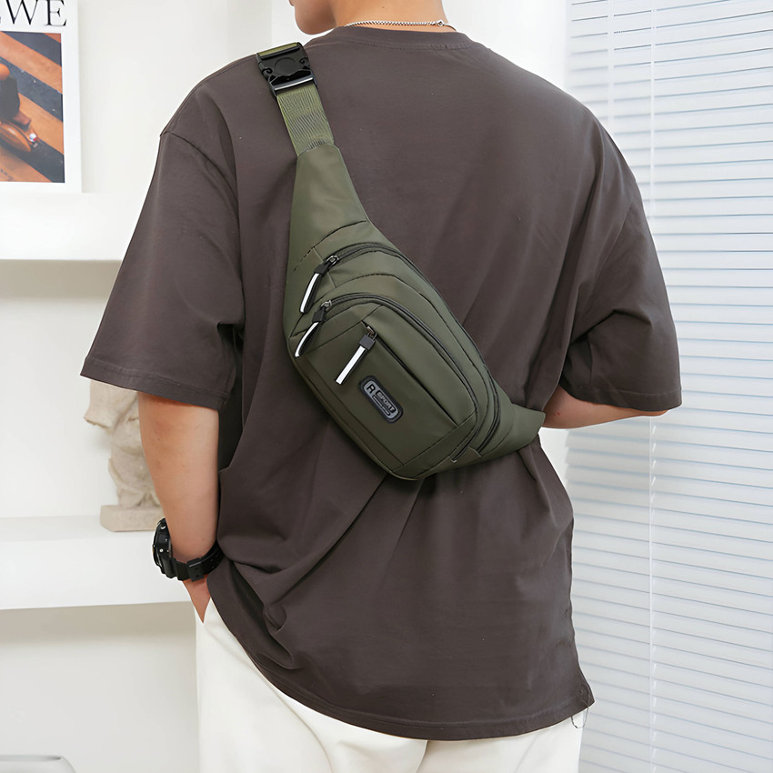 KRAPTICK Waist Bag For Men Stylish Fanny Pack Hip Bag Travel Money Belt Green Waist Bag Multicolor Price in India Flipkart