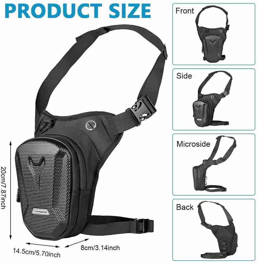 HANNEA Otorcycle Waist Pack Drop Leg Bags Men Women Bike Riding