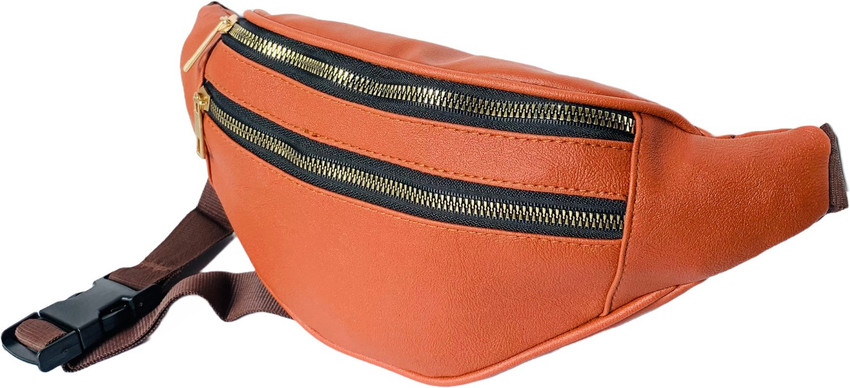 Cult Factory Waist Bag for Women Men Stylish Leather Waist Pouch