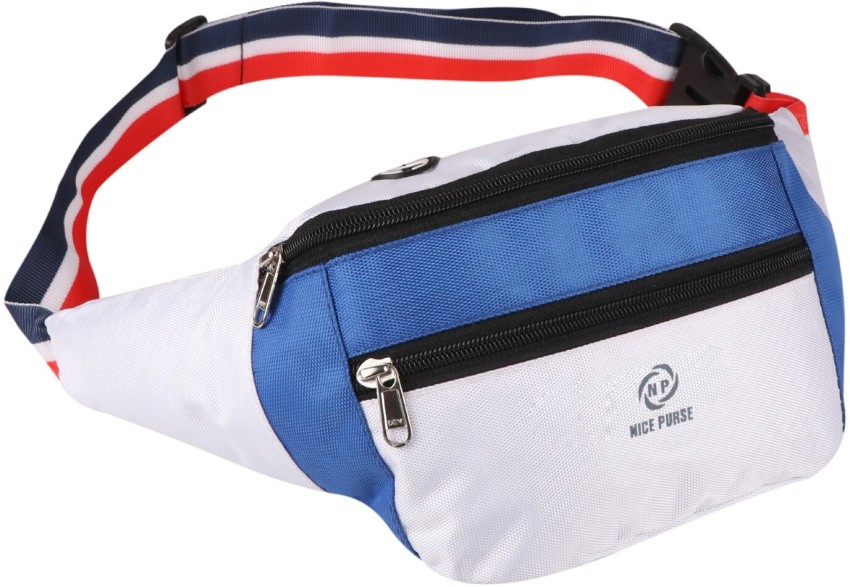 Nice Purse Fancy Light Blue White Waist Bag Chest Bag Fanny Bag Fanny Pack Waist Bag Fanny Bag Fanny Pack Chest Bag Light Blue White Price in India Flipkart