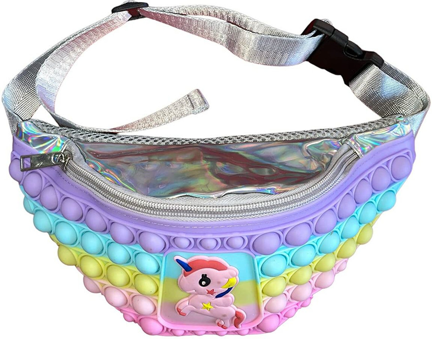 skillwill Unicorn Fanny Silicone Pop It Crossbody Belt Bag Sport