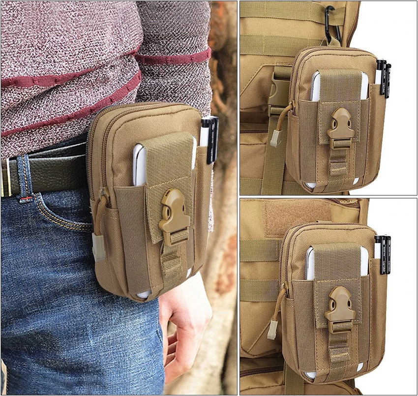 GOCART Outdoor Tactical Waist Bag EDC Molle Belt Waist Pouch
