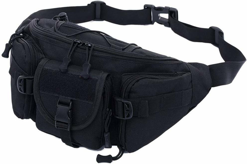 Royallion Outdoor Tactical Military Pack Chest Bag Waist Bag 4 pouch zippar with belt black Price in India Flipkart