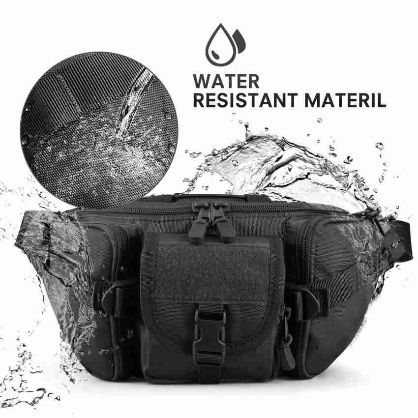 Tactical Waist Pack Portable Fanny Water-resistant Hip Belt Bag Pouch  Bumbag Outdoor Hiking Travel Large Army Waist Bag Military for Daily Life