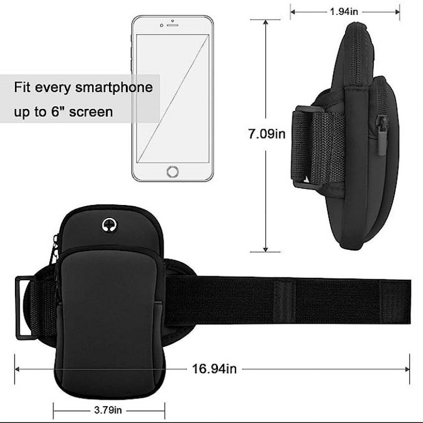 Universal Waterproof Sport Armband Bag Running Jogging Gym Arm Band Mobile  Phone Bag Case Cover Holder Elastic Sports Wrist Bag 