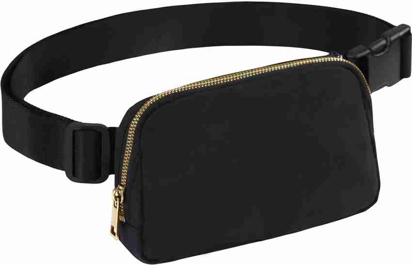Mens black top waist bag