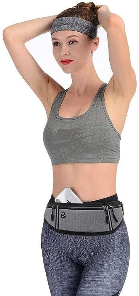 BOLT Waist Bag for Running Gym Slim Chest Bag for Men Women Waist Bag Grey Price in India Flipkart