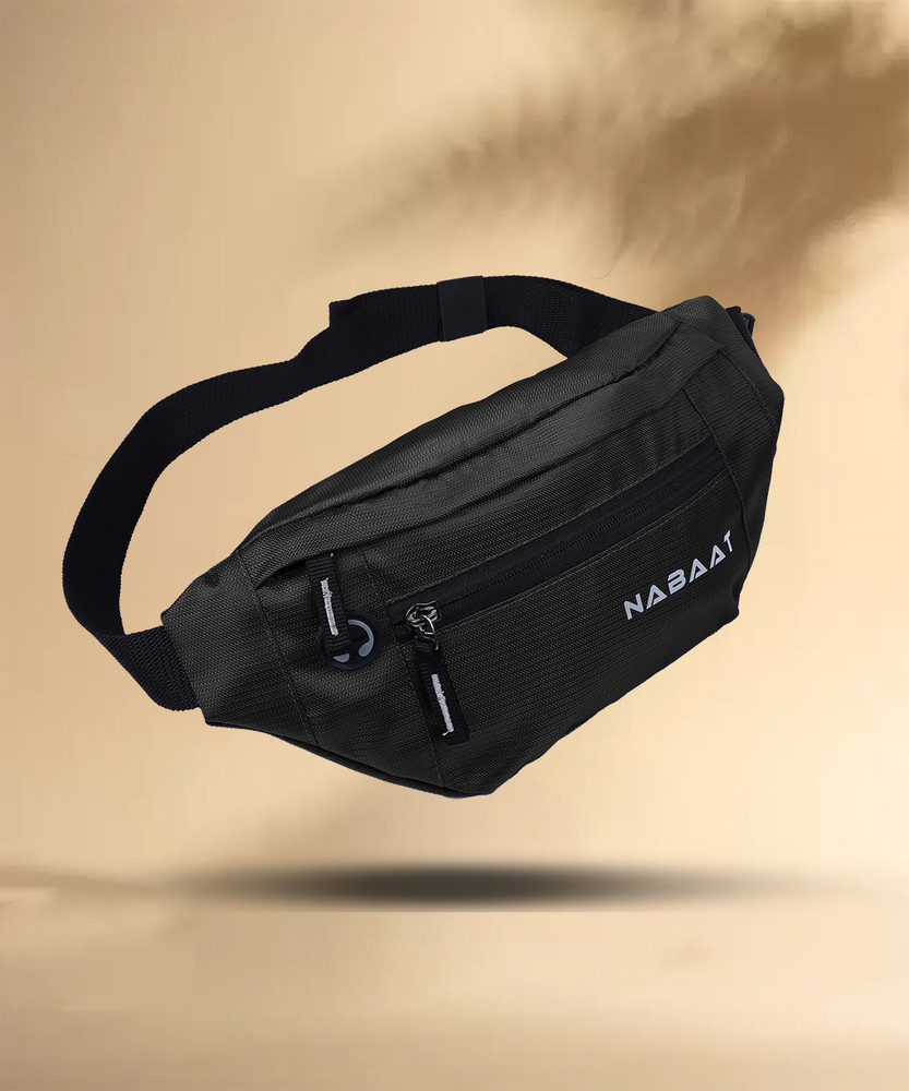 Nabaat SwiftPack for Men Women Chest Fanny Pack Hiking Running Travel Pouch Waist Bag Black Price in India Flipkart