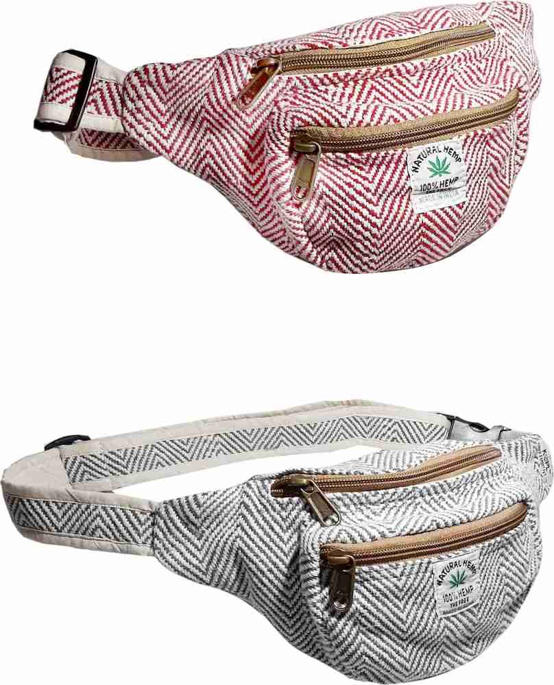 Kanha MEN WOMEN COTTON WAIST BAG WITH ADJUSTABLE SIZE STRONG SOFT