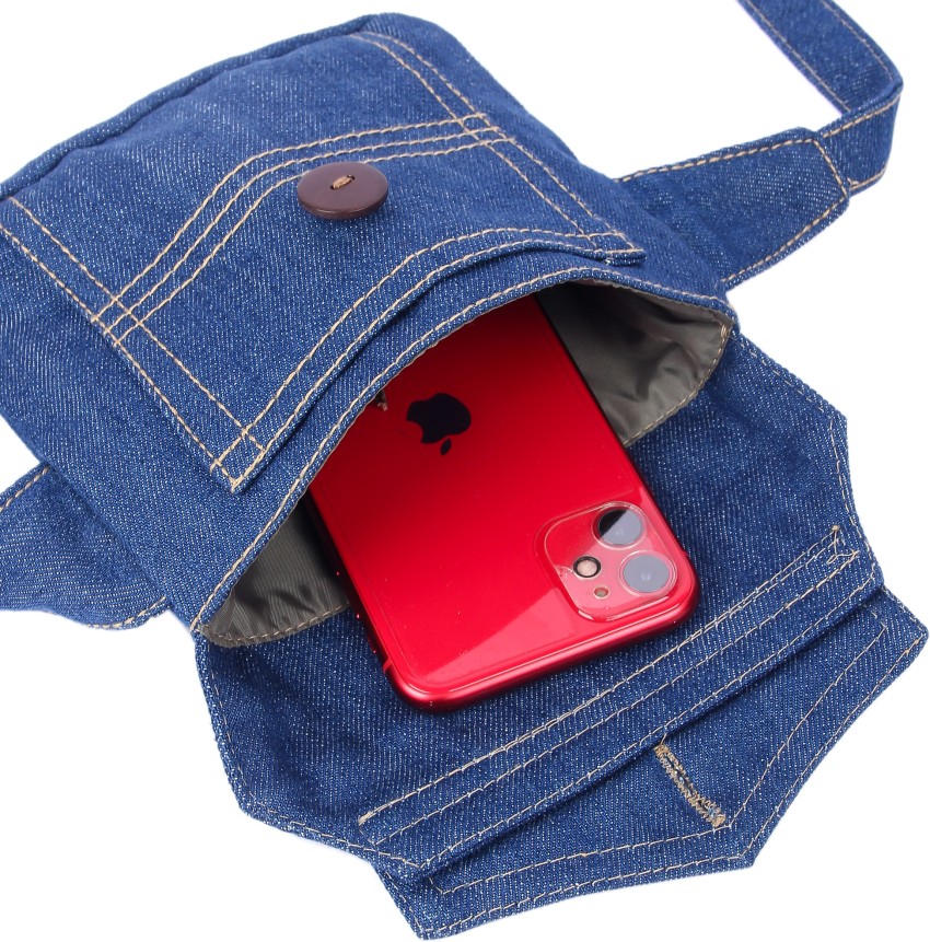 NewAura Denim Waist Bag01 Waist Bag Blue - Price in India