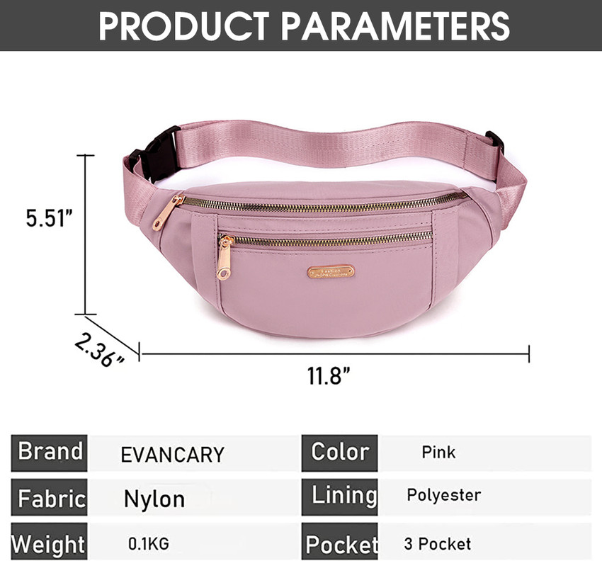 PALAY Waist Bags for Women Girls with Adjustable Strap Stylish Bumbag Waist Bag Pink Price in India Flipkart