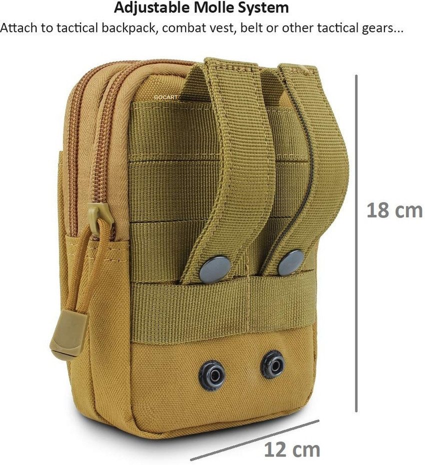 GOCART Outdoor Tactical Waist Bag EDC Molle Belt Waist Pouch Security Purse Phone Carrying Case for Mobile Waist Belt Pouch Beige Price in India Flipkart