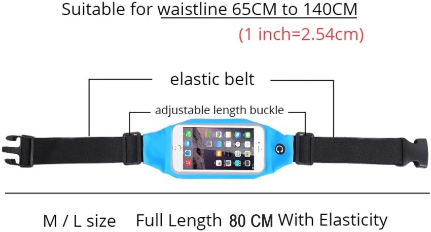 ANY KART Best Adjustable Strap Waterproof waist Pouch for Fishing Cycling  Camping Hiking Waist Band Multicolor - Price in India