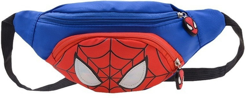 ELEPHANTBOAT Kids Chest Bag Cartoon Spider Man Print Bag for Kids Shoulder Bag Fanny Pack Waist Bag Light Blue Price in India Flipkart