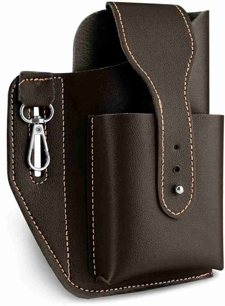 Men Leather Cell Phone Pouch Belt Loop Bag Shoulder Crossbody Waist Pack  Fashion