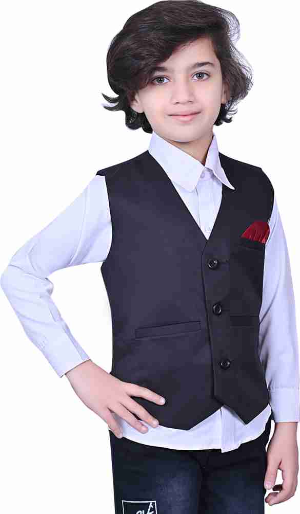 Boys black waistcoat hotsell
