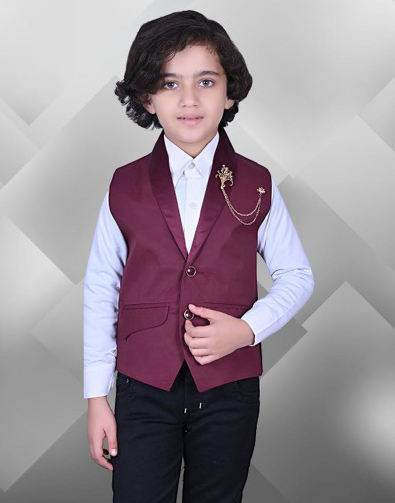 Boys maroon vest clearance