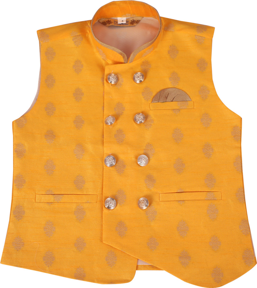 Boys yellow waistcoat shop