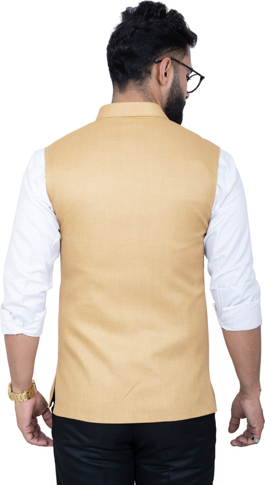ALJAAMI Solid Men Waistcoat Buy ALJAAMI Solid Men Waistcoat