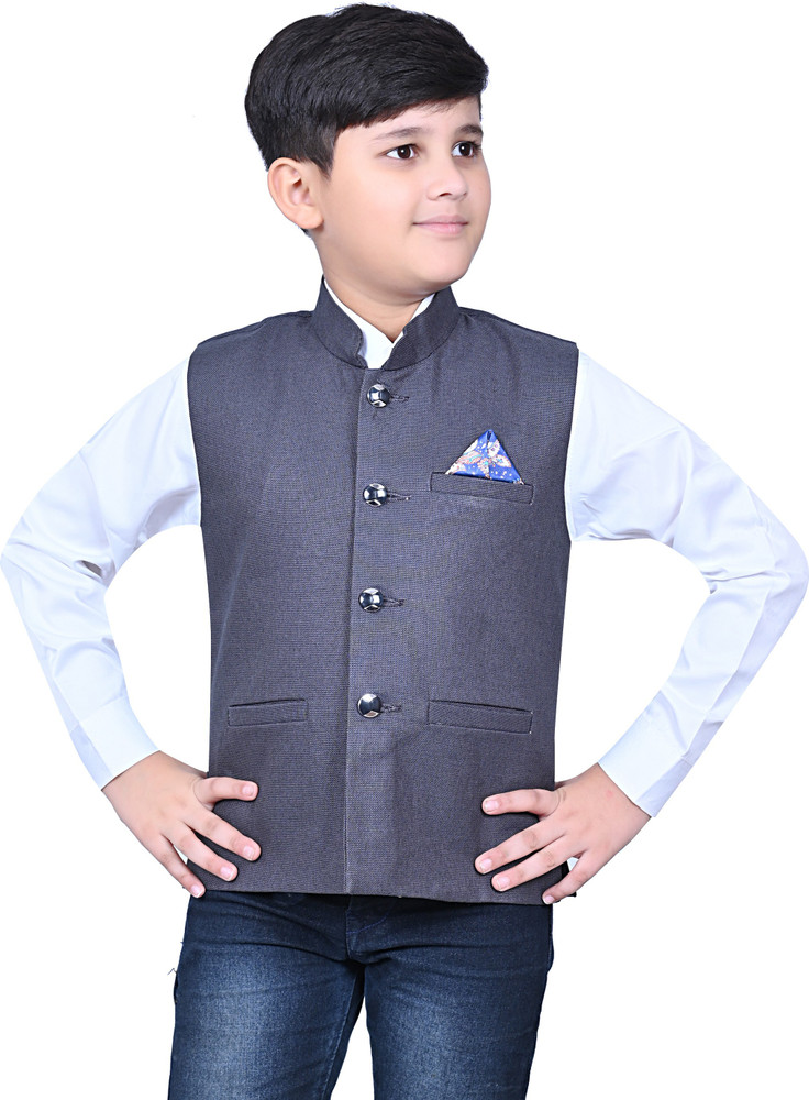 Qtsy Solid Boys Waistcoat Buy Qtsy Solid Boys Waistcoat Online at Best Prices in India Flipkart