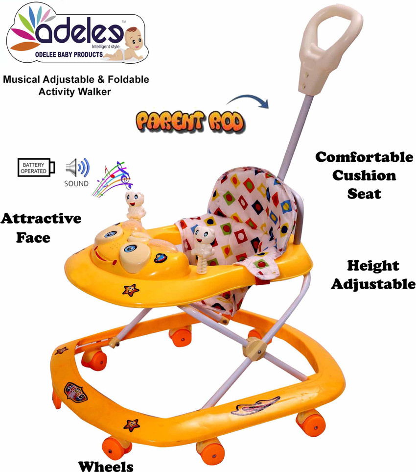 ODELEE Musical Activity Walker With Parent Rod Buy Baby Care Products in India Flipkart