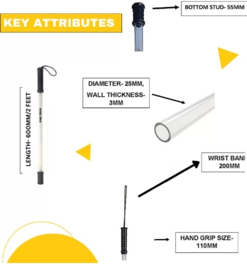 FAB TECH Self Defence Safety Stick - Security Stick Polycarbonate