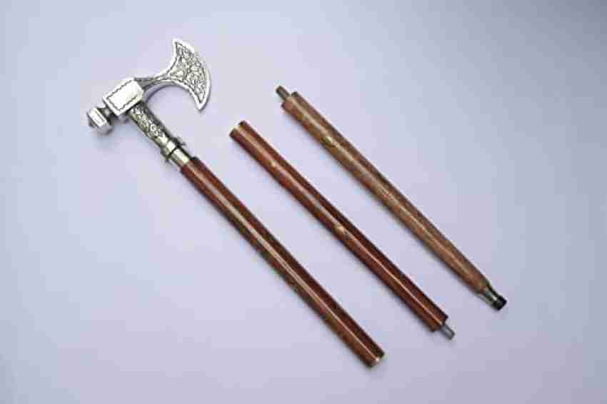 Capital Mart Nautical Brass Solid Axe Head Handle Antique Style Wooden Walking  Stick Walking Stick Price in India - Buy Capital Mart Nautical Brass Solid  Axe Head Handle Antique Style Wooden Walking