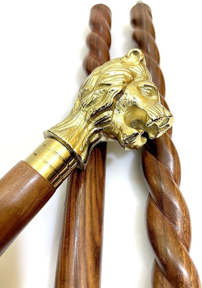 Brass Walking Stick Solid Vintage Designer Lion in Pakistan
