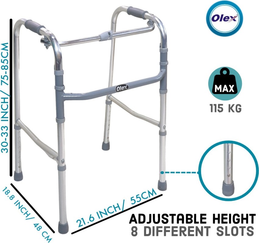 Aluminium KosmoCare Height Adjustable Reciprocal Folding Walker