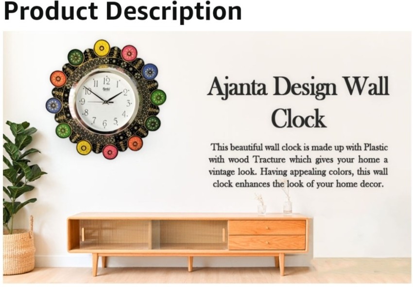 Buy Handicraft Wall Clocks - Vintage Style for Your Home