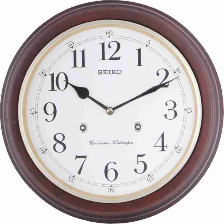 Seiko Analog 31.4 cm X 31.4 cm Wall Clock Price in India Buy