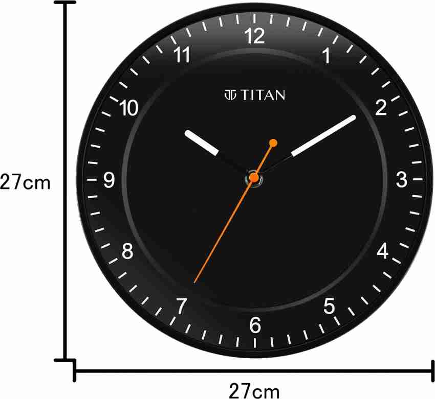 Titan Analog 27 cm X 27 cm Wall Clock Price in India Buy Titan