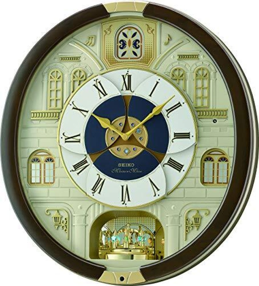 Seiko Analog 44.3 cm X 40.5 cm Wall Clock Price in India Buy