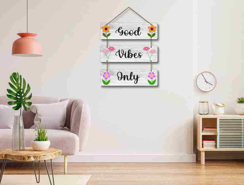 KK CRAFT Good Vibes Only Wooden Wall Hanging For Wall Decor Designer Wall Hanging Price in India Buy KK CRAFT Good Vibes Only Wooden Wall Hanging For Wall Decor Designer Wall