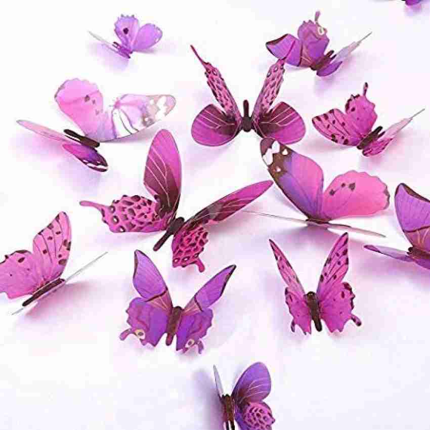 Buy Jaamso Royals 'Blue 3D Butterflies' Wall Sticker (13 cm X 15