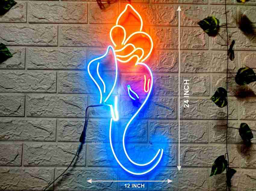 SG Print GLOWSIGNS Ganesh Ji Neon LED Light Night Lamp Price in India Buy SG Print GLOWSIGNS Ganesh Ji Neon LED Light Night Lamp online at Flipkart