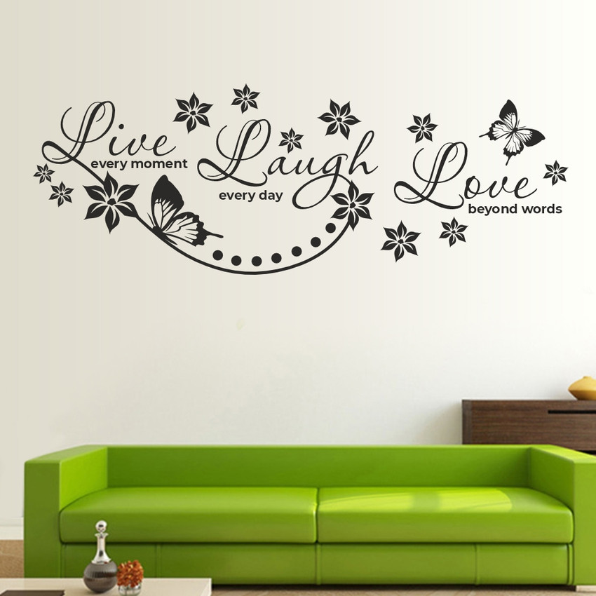 CAVE ART Life Quotes Live Laugh Love Flower Motivational Wall Stickers For Hall CA175 Price in India Buy CAVE ART Life Quotes Live Laugh Love Flower Motivational Wall Stickers For