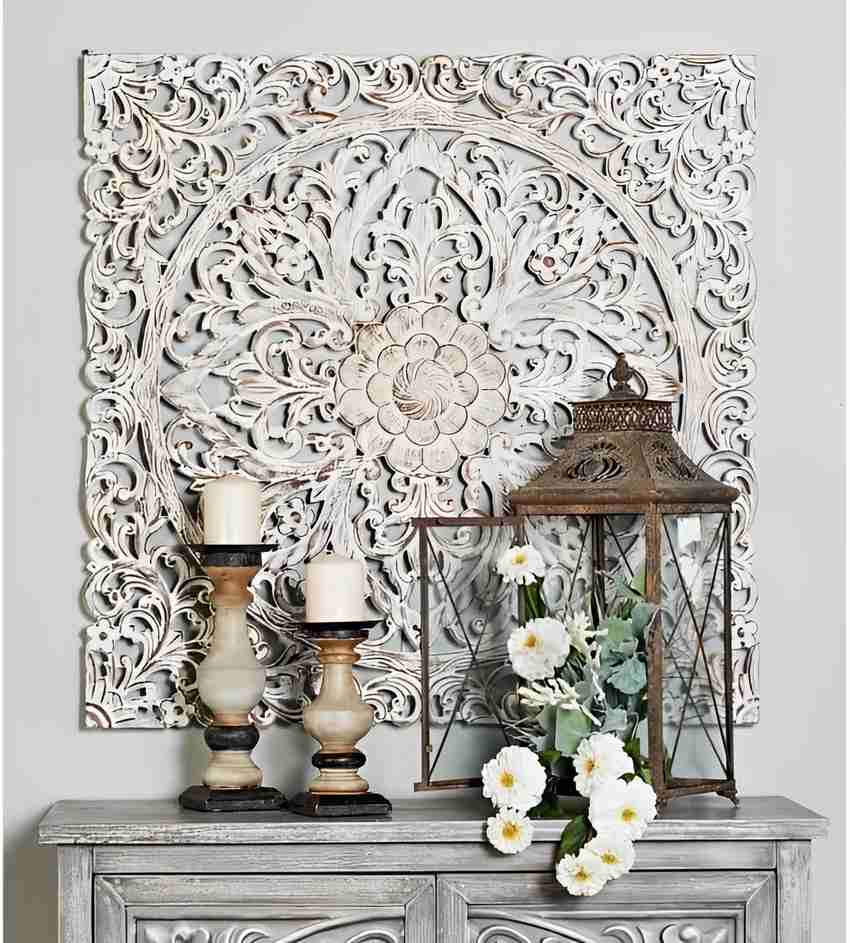 Wooden carving wall store art