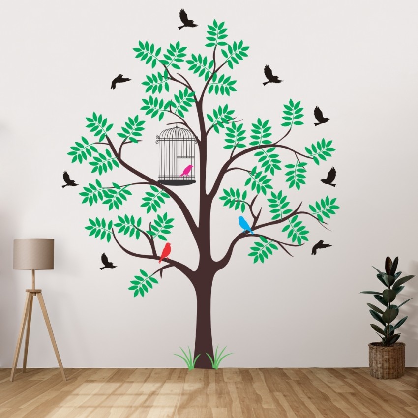 LVIN Big Size Tree And Colorful Butterfly Décor Large Wall Stickers For  Home - LV-073 Price in India - Buy LVIN Big Size Tree And Colorful  Butterfly Décor Large Wall Stickers For