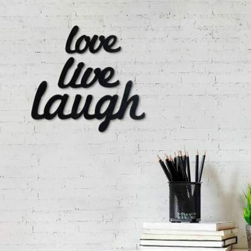 WOOZY WORK Wall Decor for Home Live Love Laugh Family Gift Wall