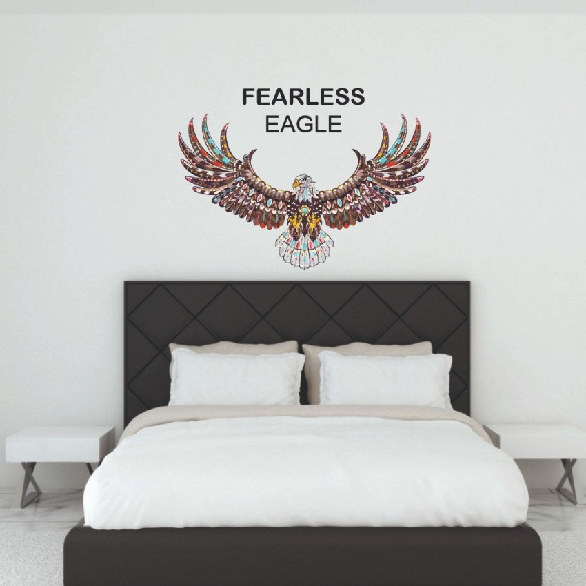 Wallzone Fearless Eagle, Bird, Ethnic Medium Vinyl Wallsticker For Decoration  Price in India - Buy Wallzone Fearless Eagle, Bird