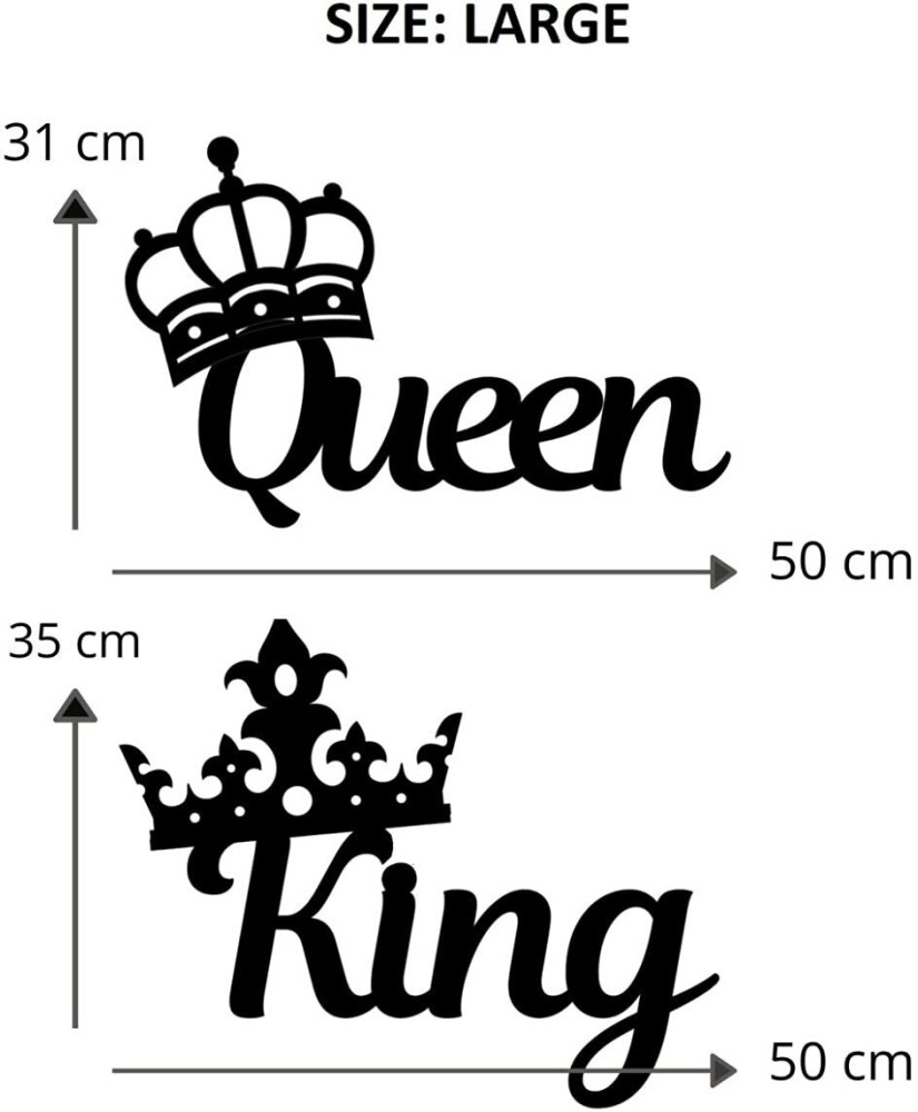 VICTORY FLAG King Queen Logo Wall Décor for Living room , Bedroom Price in  India - Buy VICTORY FLAG King Queen Logo Wall Décor for Living room ,  Bedroom online at