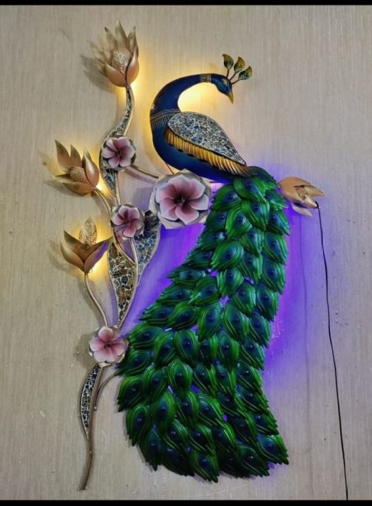 HOME DECOR HANDICRAFTS PEACOCK WALL HANGING Price in India - Buy
