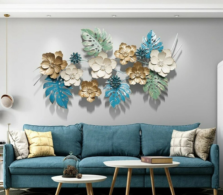 Top 86+ blue flower wall decor vova.edu.vn