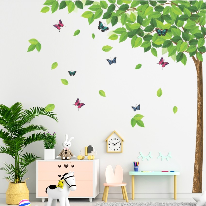 LVIN Big Size Tree And Colorful Butterfly Décor Large Wall Stickers For  Home - LV-073 Price in India - Buy LVIN Big Size Tree And Colorful  Butterfly Décor Large Wall Stickers For