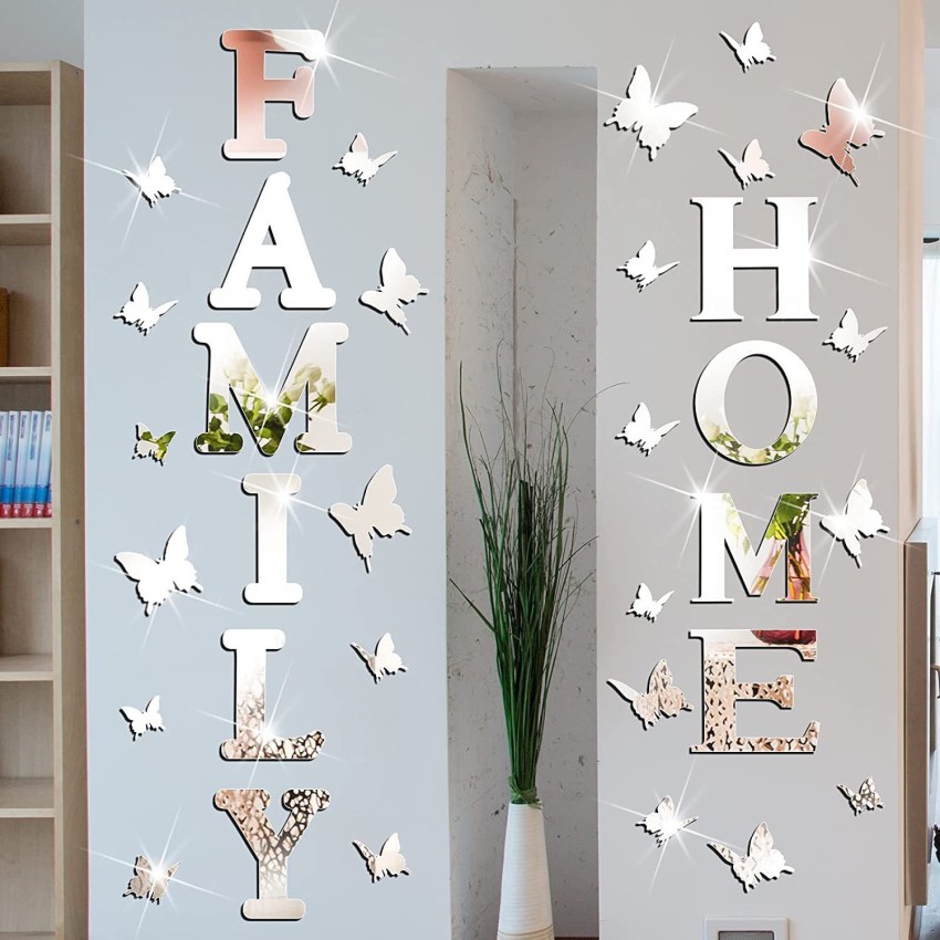 Home Letters Decor on White Shelf Stock Image - Image of white