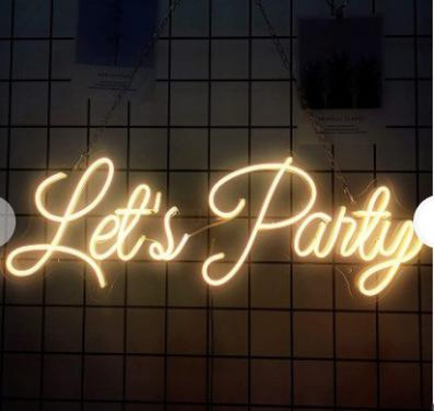 Let's Party  Neon LED Schild 